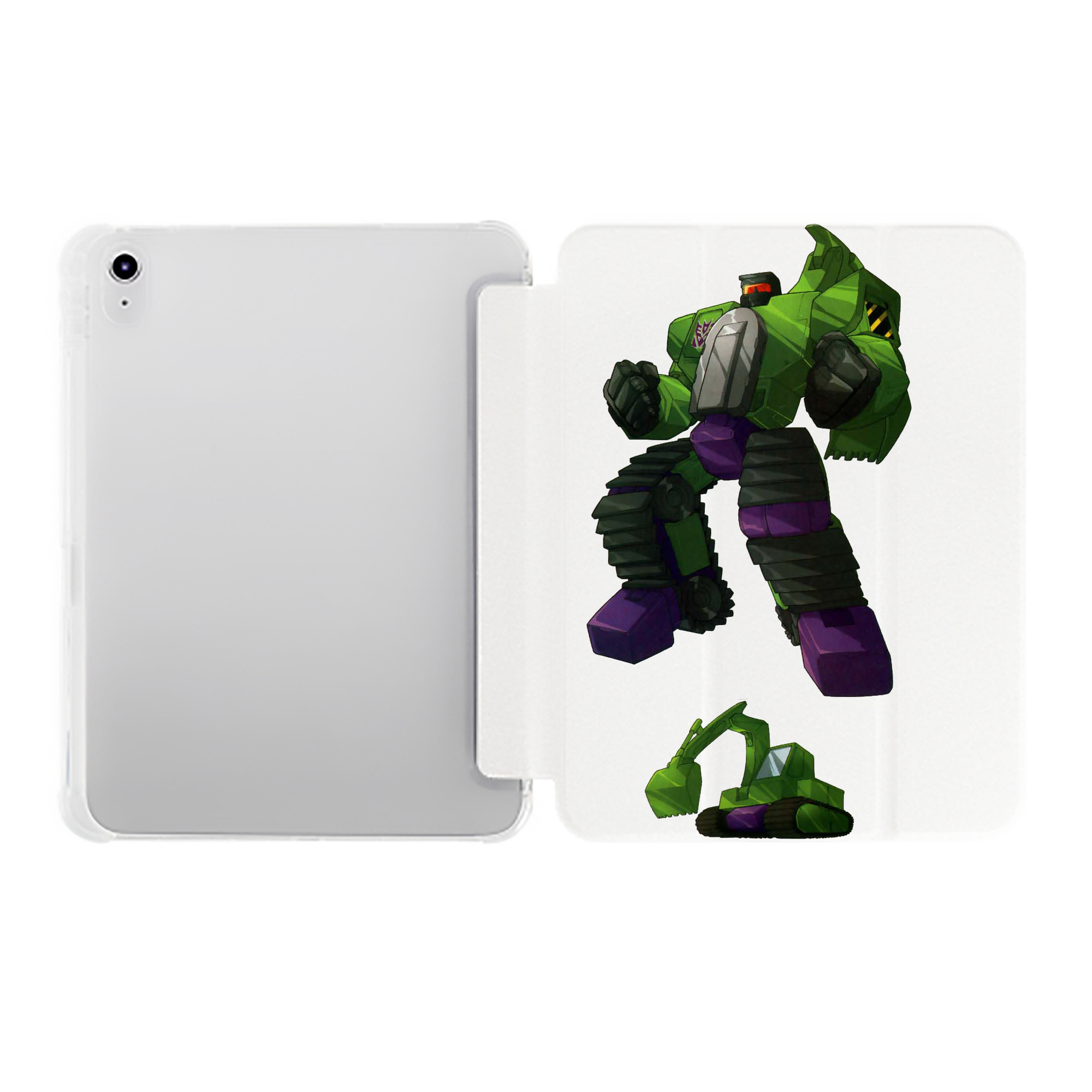 （画像用）  IPad ケース ペン収納付き 三つ折りスタンド PUレザー×シリコン 対応機種9.5/10.5/10.9インチ